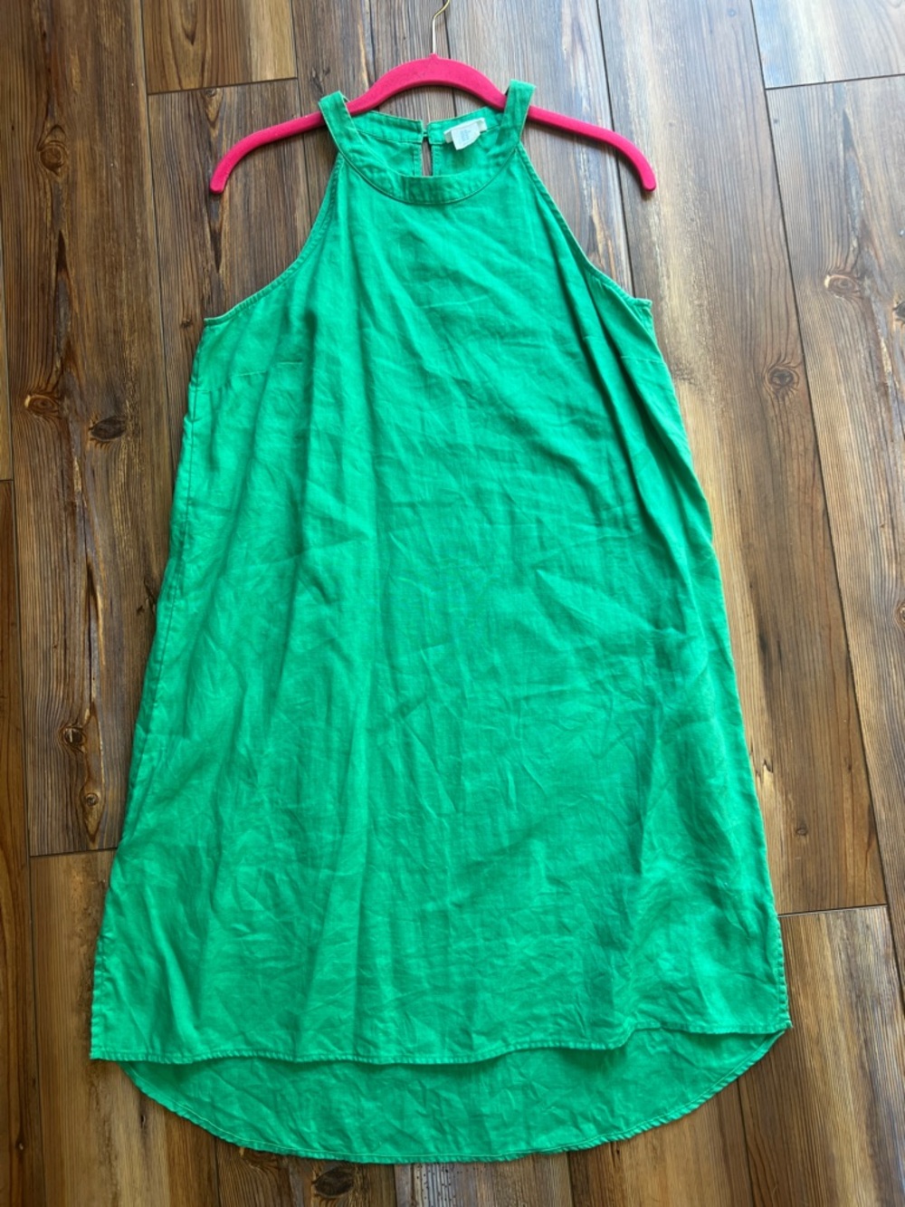 Sigrid Olsen 100% Linen Green Sleeveless Dress Medium - Picture 3 of 9